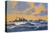 The British Cruisers Hms Exeter and Hms York-John S. Smith-Stretched Canvas