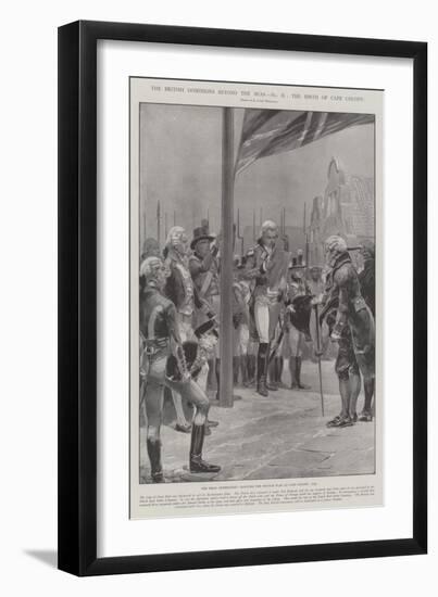 The British Dominions Beyond the Seas, the Birth of Cape Colony-Richard Caton Woodville II-Framed Giclee Print