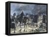 The British Entering Bloemfontein, 1900-Frank Topham-Framed Stretched Canvas