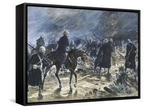 The British Entering Bloemfontein, 1900-Frank Topham-Framed Stretched Canvas