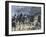 The British Entering Bloemfontein, 1900-Frank Topham-Framed Giclee Print