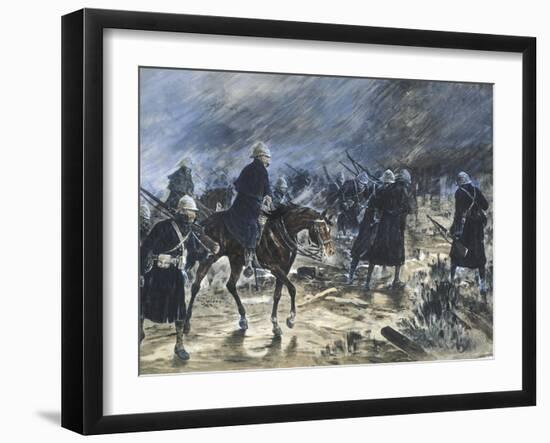 The British Entering Bloemfontein, 1900-Frank Topham-Framed Giclee Print