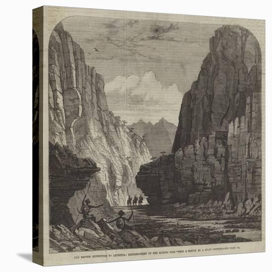 The British Expedition to Abyssinia, Reconnoitring Up the Hadoda Pass-null-Stretched Canvas