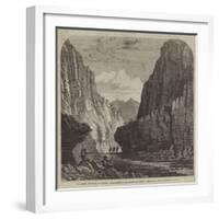 The British Expedition to Abyssinia, Reconnoitring Up the Hadoda Pass-null-Framed Giclee Print