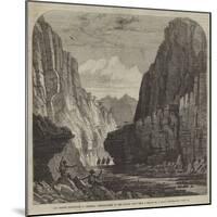 The British Expedition to Abyssinia, Reconnoitring Up the Hadoda Pass-null-Mounted Giclee Print