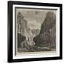 The British Expedition to Abyssinia, Reconnoitring Up the Hadoda Pass-null-Framed Giclee Print