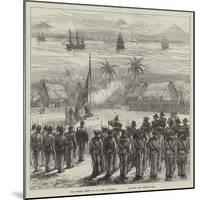 The British Fleet at San Jose, Guatemala, Saluting the British Flag-Charles Robinson-Mounted Giclee Print