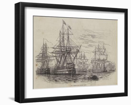 The British Fleet before Lisbon-William Henry Pike-Framed Giclee Print