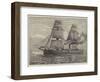 The British Fleet, HMS Imperieuse, Armed Cruiser, 7390 Tons, 8000-Horse Power, Carrying Ten Guns-null-Framed Giclee Print