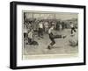 The British Fleet in Chinese Waters, Bluejackets Playing Football at Chusan-Henry Marriott Paget-Framed Giclee Print