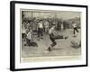 The British Fleet in Chinese Waters, Bluejackets Playing Football at Chusan-Henry Marriott Paget-Framed Giclee Print