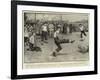 The British Fleet in Chinese Waters, Bluejackets Playing Football at Chusan-Henry Marriott Paget-Framed Giclee Print