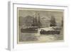 The British Fleet in the Mediterranean, a Regatta Off Palermo-William Lionel Wyllie-Framed Giclee Print