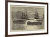 The British Fleet in the Mediterranean, a Regatta Off Palermo-William Lionel Wyllie-Framed Giclee Print