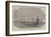 The British Fleet Lying in the Roadstead of Beyrout-null-Framed Premium Giclee Print
