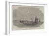 The British Fleet Lying in the Roadstead of Beyrout-null-Framed Premium Giclee Print