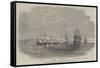 The British Fleet Lying in the Roadstead of Beyrout-null-Framed Stretched Canvas