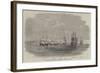 The British Fleet Lying in the Roadstead of Beyrout-null-Framed Giclee Print