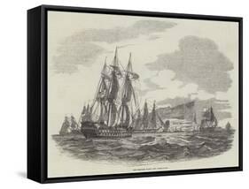 The British Fleet Off Gibraltar-null-Framed Stretched Canvas