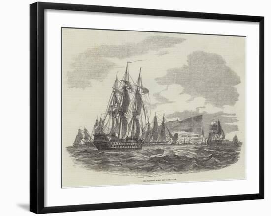 The British Fleet Off Gibraltar-null-Framed Giclee Print