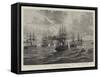 The British Fleet Steaming Up the Dardanelles-null-Framed Stretched Canvas