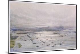 The British Grand Fleet Assembles at Scapa Flow-William Lionel Wyllie-Mounted Art Print