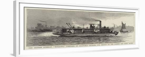 The British Gunboat Mosquito-null-Framed Premium Giclee Print