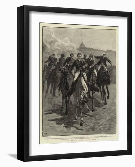 The British in Egypt, a Camel Race-John Charlton-Framed Giclee Print