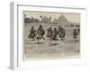 The British in Egypt, Sport for Arab Children on the Plains of Ghizen-Henry Marriott Paget-Framed Giclee Print