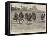 The British in Egypt, Sport for Arab Children on the Plains of Ghizen-Henry Marriott Paget-Framed Stretched Canvas