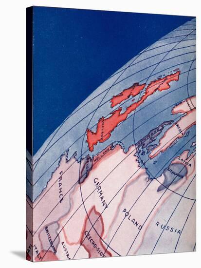 'The British Isles and Northern Europe at 6am on mid-summer day', 1935-Unknown-Stretched Canvas