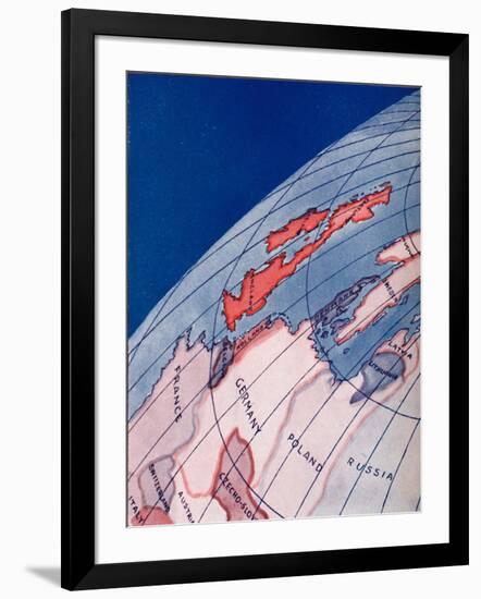 'The British Isles and Northern Europe at 6am on mid-summer day', 1935-Unknown-Framed Giclee Print