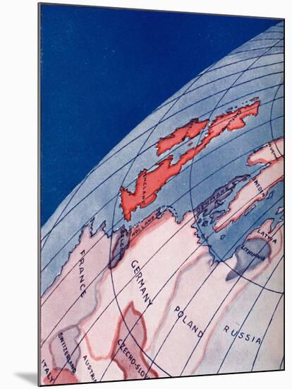 'The British Isles and Northern Europe at 6am on mid-summer day', 1935-Unknown-Mounted Giclee Print