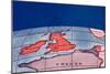 'The British Isles and Northern Europe at Noon in mid-winter', 1935-Unknown-Mounted Giclee Print
