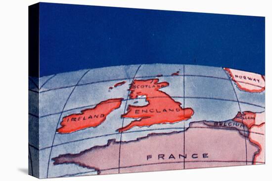 'The British Isles and Northern Europe at Noon in mid-winter', 1935-Unknown-Stretched Canvas