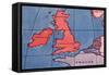 'The British Isles and Northern Europe at Noon in spring or Autumn', 1935-Unknown-Framed Stretched Canvas