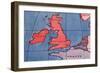 'The British Isles and Northern Europe at Noon in spring or Autumn', 1935-Unknown-Framed Giclee Print