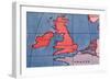 'The British Isles and Northern Europe at Noon in spring or Autumn', 1935-Unknown-Framed Giclee Print