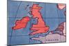 'The British Isles and Northern Europe at Noon in spring or Autumn', 1935-Unknown-Mounted Giclee Print