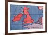 'The British Isles and Northern Europe at Noon in spring or Autumn', 1935-Unknown-Framed Giclee Print