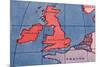 'The British Isles and Northern Europe at Noon in spring or Autumn', 1935-Unknown-Mounted Giclee Print