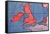 'The British Isles and Northern Europe at Noon in spring or Autumn', 1935-Unknown-Framed Stretched Canvas