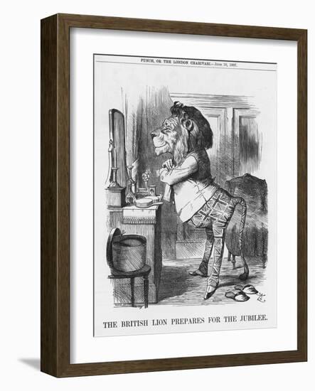 The British Lion Prepares for the Jubilee, 1887-Joseph Swain-Framed Giclee Print