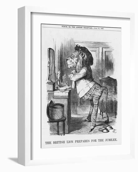 The British Lion Prepares for the Jubilee, 1887-Joseph Swain-Framed Giclee Print