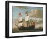 The British Man-O'-War-Willem Van De, The Younger Velde-Framed Giclee Print