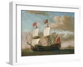 The British Man-O'-War-Willem Van De, The Younger Velde-Framed Giclee Print