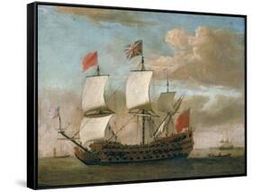 The British Man-O'-War-Willem Van De, The Younger Velde-Framed Stretched Canvas