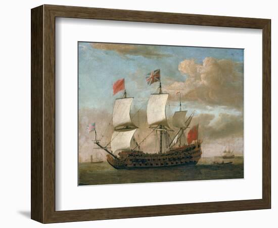 The British Man-O'-War-Willem Van De, The Younger Velde-Framed Giclee Print