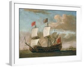 The British Man-O'-War-Willem Van De, The Younger Velde-Framed Giclee Print