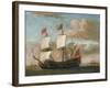 The British Man-O'-War-Willem Van De, The Younger Velde-Framed Giclee Print